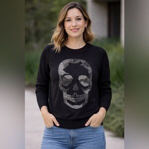 Zadig & Voltaire Skull Rhinestone Sweater Black NWT Designer Pullover